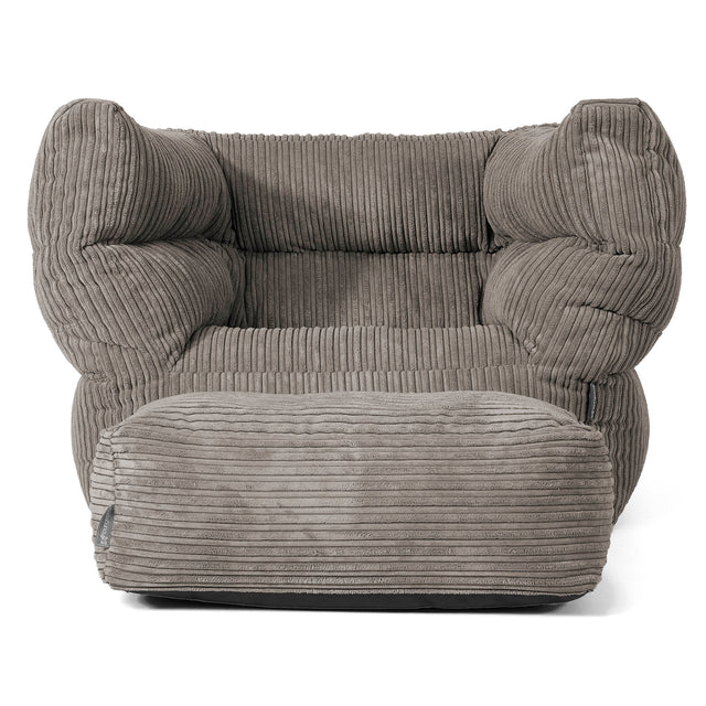 Albert Puff Sillón 2.0 - Pana Clásica Grafito 02