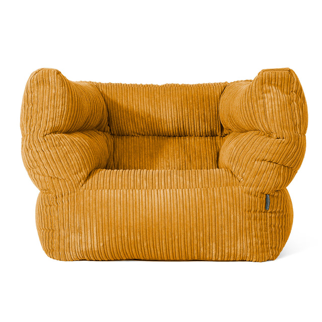Albert Puff Sillón 2.0 - Pana Clásica Miel Dorada 01