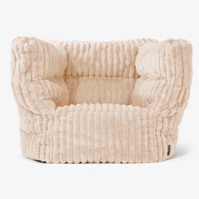 Albert Puff Sillón 2.0 - Pana de Felpa Ultra Durazno 01
