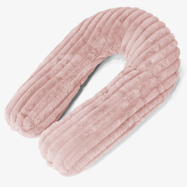Almohada Abrazo - Pana de Felpa Ultra Rosa Empolvado 01