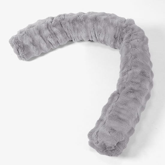 Almohada Gigante para Sofás XL - Piel Sintética de Burbuja Gris 01
