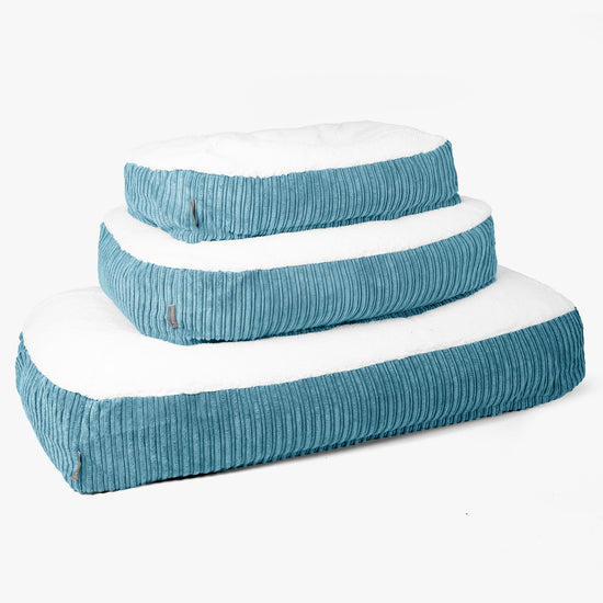 Cama Encorvada para Perros XL - Sherpa & Pana Clásica Egeo Azul 02