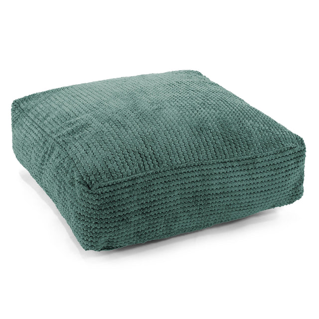 Cojín de Suelo Grande - Pompón Verde Musgo 01