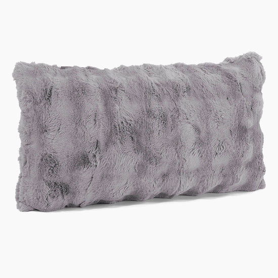 Fundas de Cojín Rectangular Gigante 40 x 70cm - Piel Sintética de Burbuja Gris 02