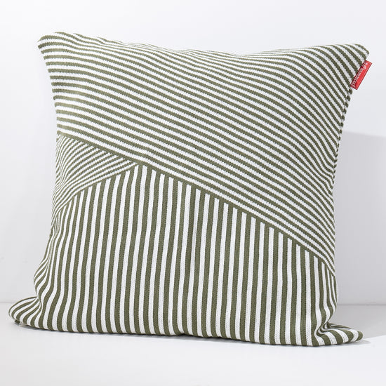 Fundas de Cojín Extra Grande 70 x 70cm - Punto Raya Verde 02