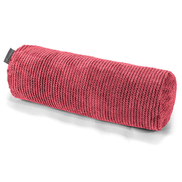Fundas de Cojín Cilíndrico 20 x 55cm - Pompón Rojo pastel 01
