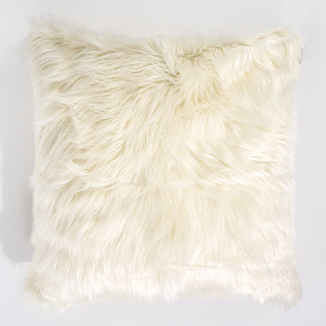 Fundas de Cojín Extra Grande 70 x 70cm - Piel Sintética Mongola Crema 01