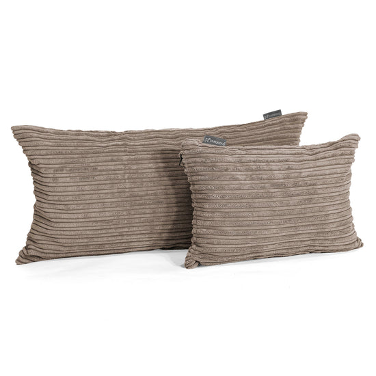 Fundas de Cojín Rectangular Gigante 40 x 70cm - Pana Clásica Marrón empolvado 03