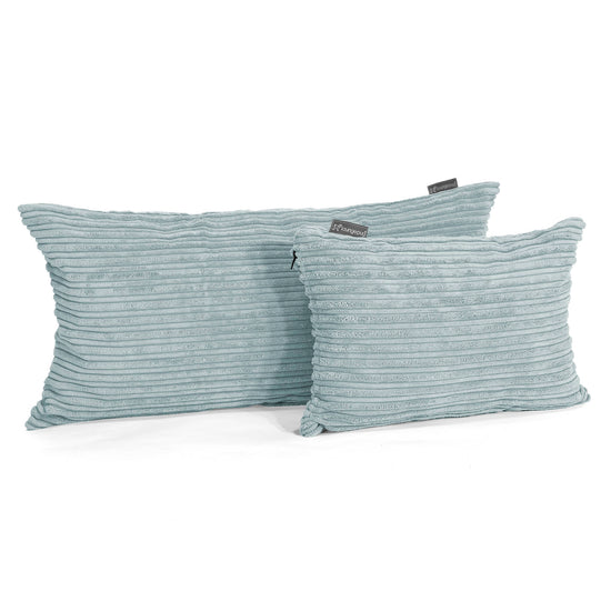 Fundas de Cojín Rectangular Gigante 40 x 70cm - Pana Clásica Menta 03