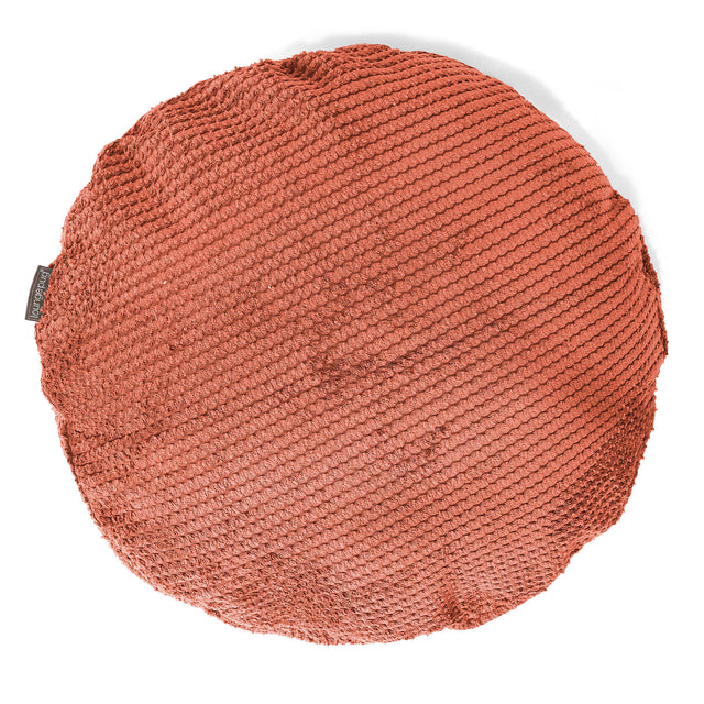 Fundas de Cojín Redondo 50cm - Pompón Naranja Calabaza 01