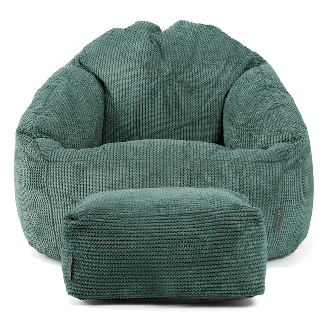 Puf Bubble - Pompón Verde Musgo 02