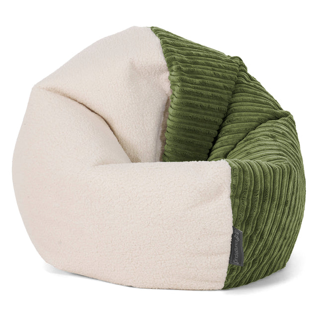 Puf Flexiforma Niños 1-3 años - Boucle & Pana Clásica Bosque Verde 01