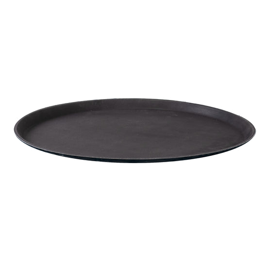 Puf Redondo con Bandeja para Servir - Piel de Conejo Sintética Blanco - 03