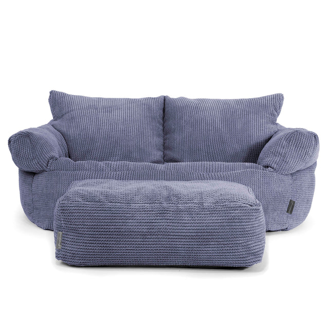 Puf Sofá Josephine - Pompón Morado 02