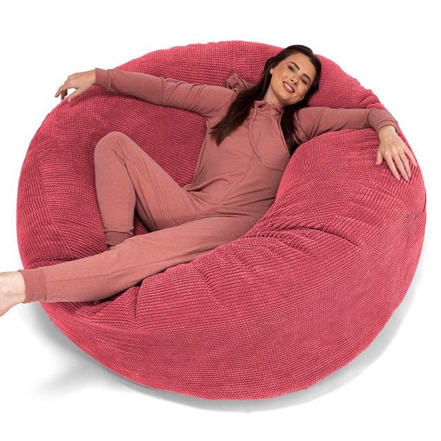 Puff Gigante 'Mega - Pompón Rojo pastel 01