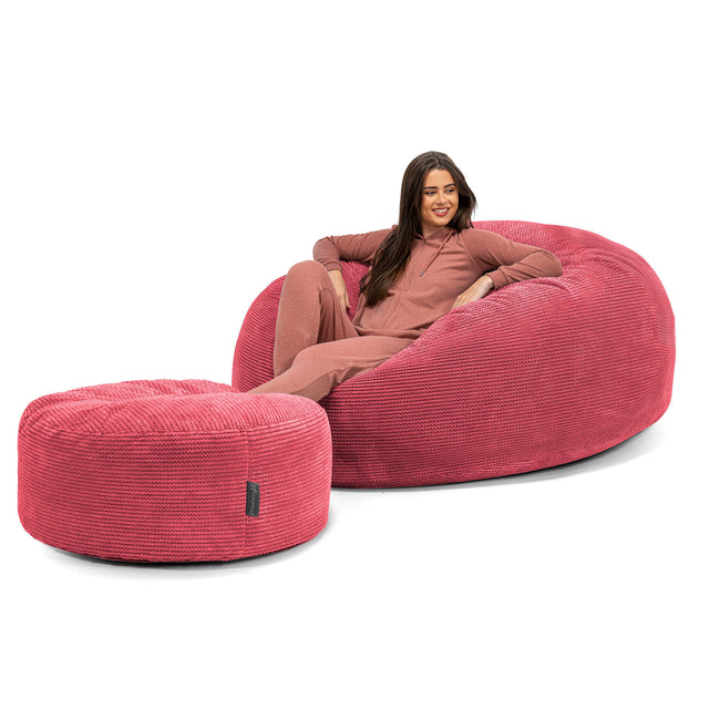 Puff Gigante 'Mega - Pompón Rojo pastel 02
