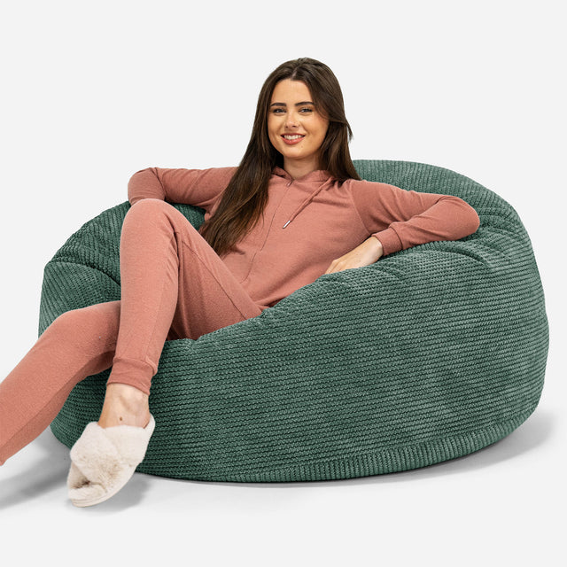 Puff Gigante Sofá 'Mamut' - Pompón Verde Musgo 01