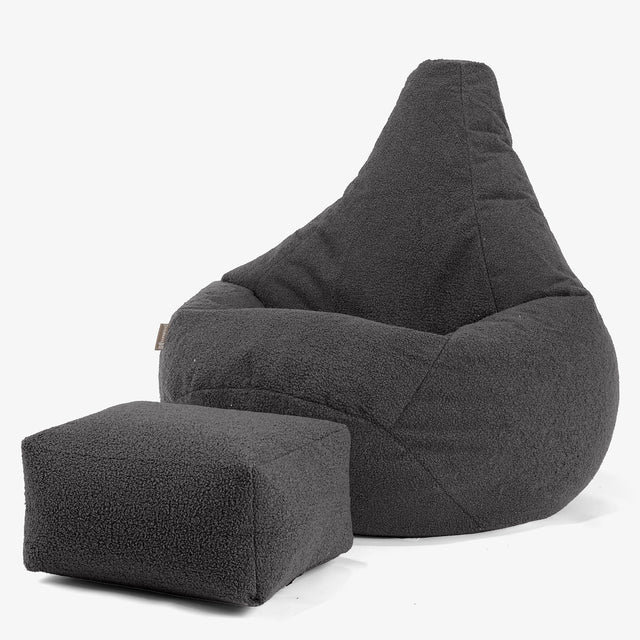 Puff Pera - Boucle Grafito 01