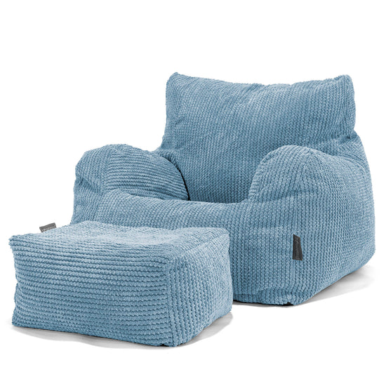 Puff Sillón Josephine - Pompón Cielo 02