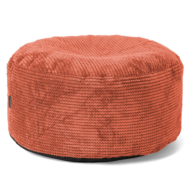 Reposapiés Gigante Redondo - Pompón Naranja Calabaza 01