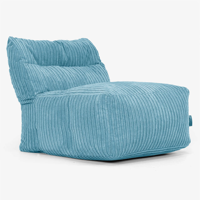 Sofá Modular Puf, Sección Central - Pana Clásica Egeo Azul 01