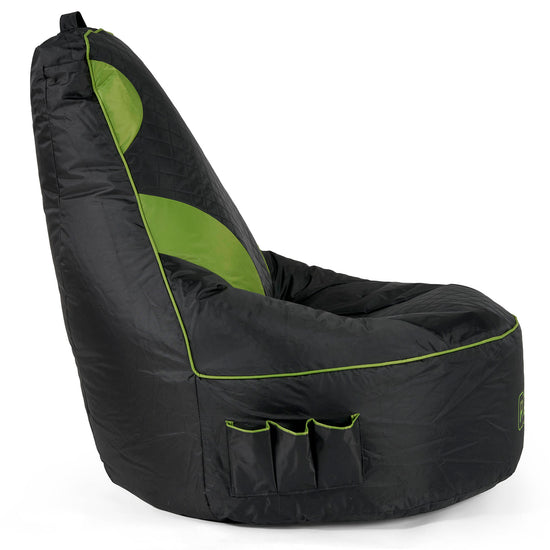 Puff Gaming Acolchado - Negro / Verde 02