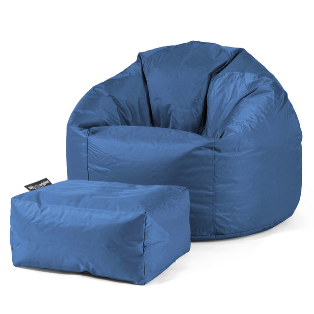 Puff Redondo - SmartCanvas™ Azul Marino 02
