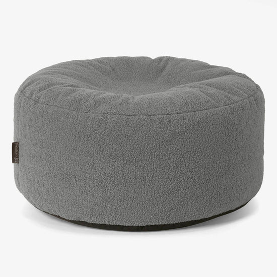 Puff Taburete - Boucle Gris 01