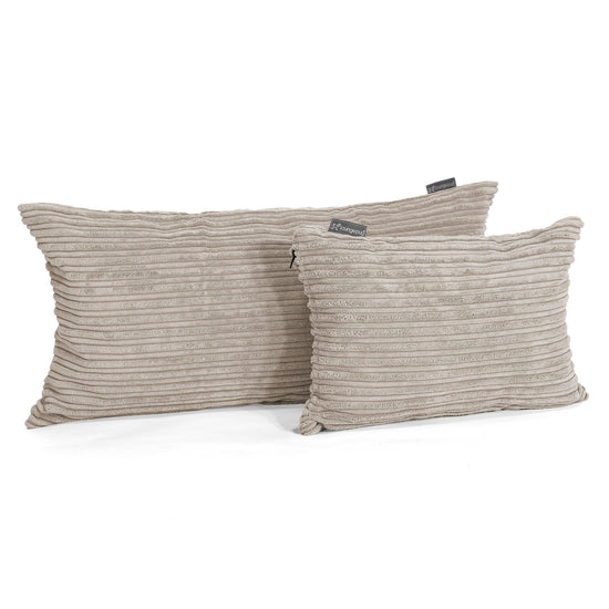 CloudSac 50 Almohada Gigante Viscoelástica 40 x 80cm - Pana Clásica Visón