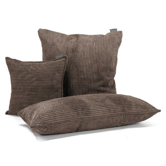 CloudSac 50 Almohada Gigante Viscoelástica 40 x 80cm - Pompón Chocolate