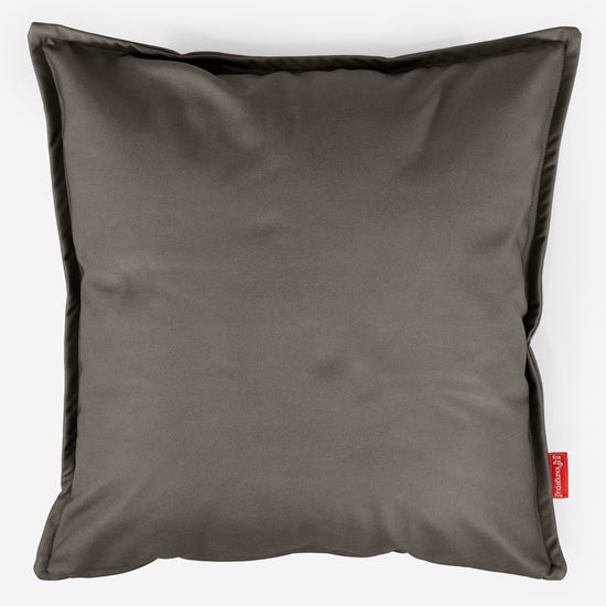 Fundas de Cojín Extra Grande 70 x 70cm - Cuero Vegano Gris 01