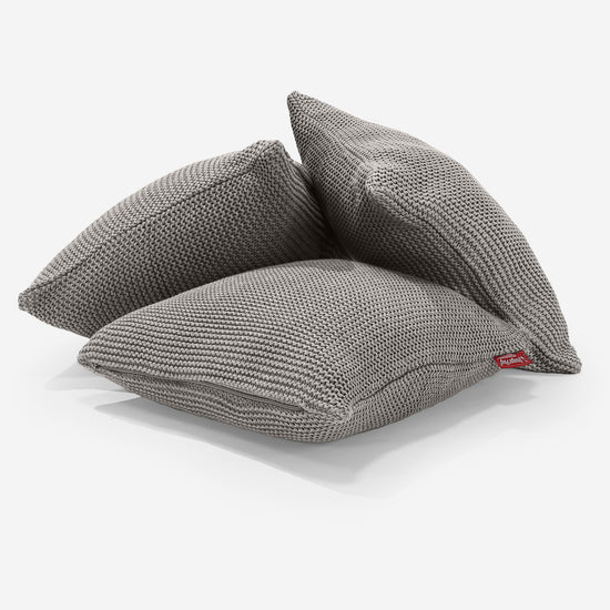 Cojín 47 x 47cm - Algodón 100% Ellos Gris 03