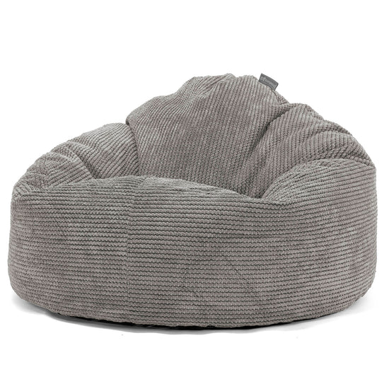 Puf Gigante Snuggle para Niños de 3 a 8 años - Pompón Carbón Gris 02