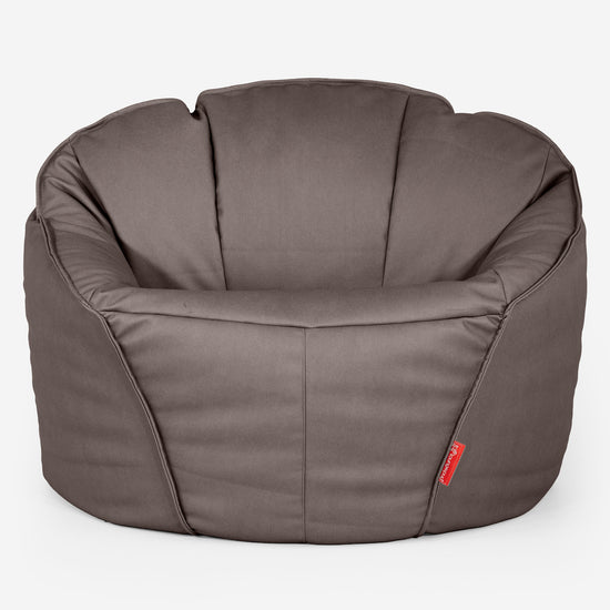 Puf Silla de Juego Clasica Máxima - Cuero Vegano Chocolate 02