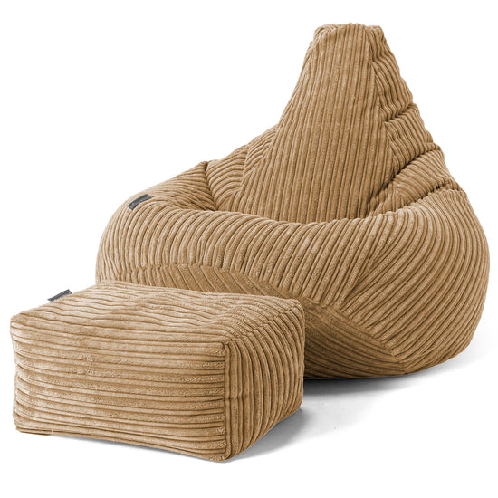 Puf Silla de Juego para Niños de 6 a 14 años - Pana Clásica Arena 02