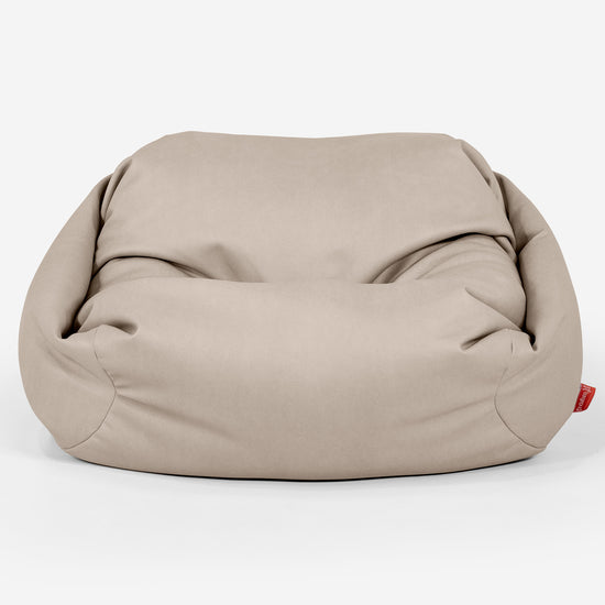 Puf Silla Sabina - Cuero Vegano Marfil 02