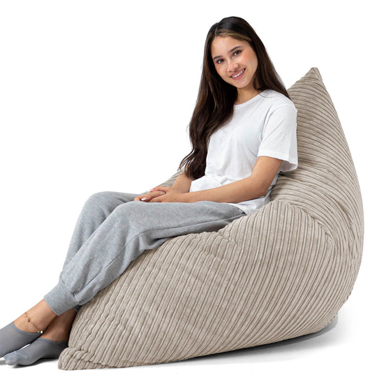 Puff Gigante Cama XL - Pana Clásica Visón 03
