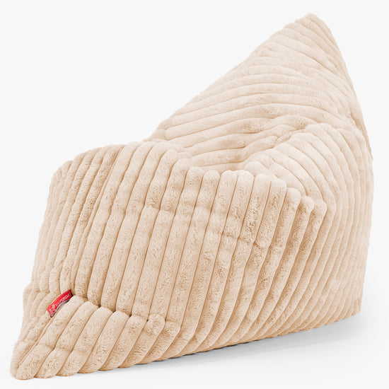 Puff Cama Gigante XL - Pana de Felpa Ultra Durazno 02