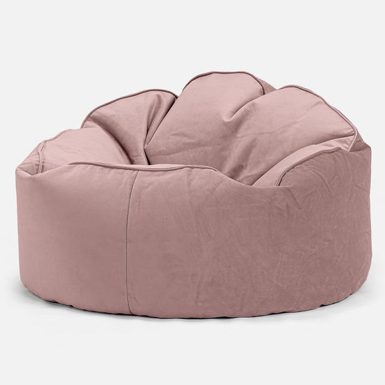Puff Pera 'Archi' - Terciopelo Rosa 01