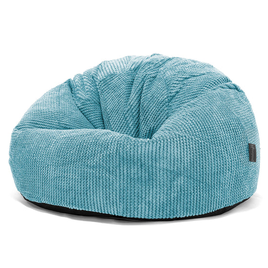Puff Redondo - Pompón Egeo Azul 01