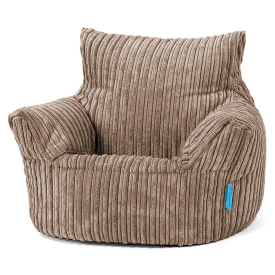 Puff Sillón para niños 1-3 años - Pana Clásica Moca 01