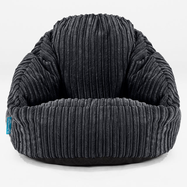 Puf para Niños Bubble 1-3 años - Pana Clásica Negro 01