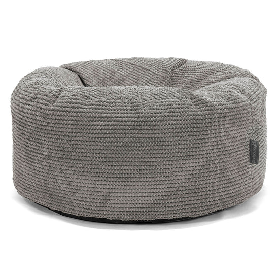 Puff Taburete - Pompón Carbón Gris 01