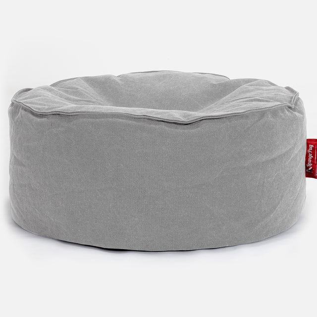 Puff Taburete - Vaquero Desgastado Gris 01