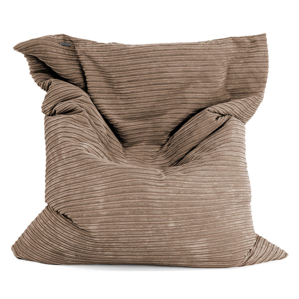Puff Gigante Cama XL - Pana Clásica Moca 01