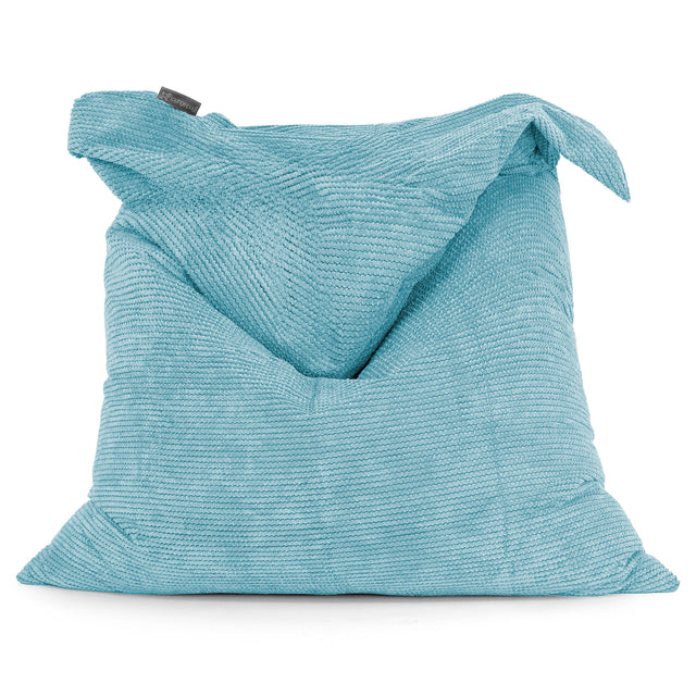 Puff Gigante Cama XL - Pompón Egeo Azul 01