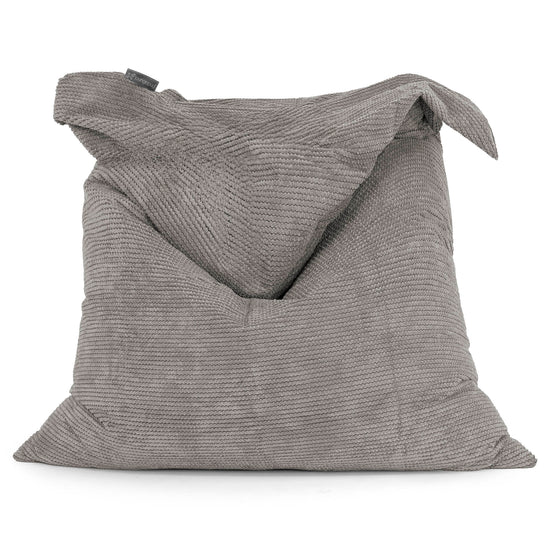 Puff Gigante Cama XL - Pompón Carbón Gris 01