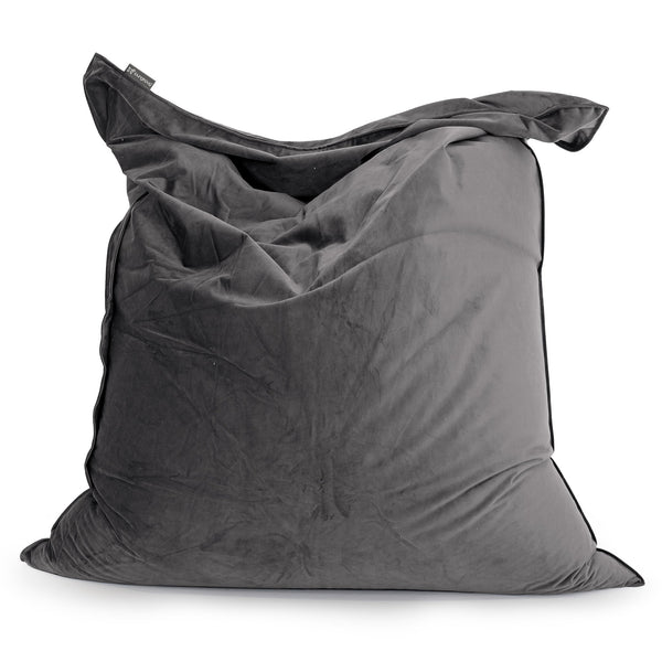 Puff Gigante Cama XL - Terciopelo Grafito 01