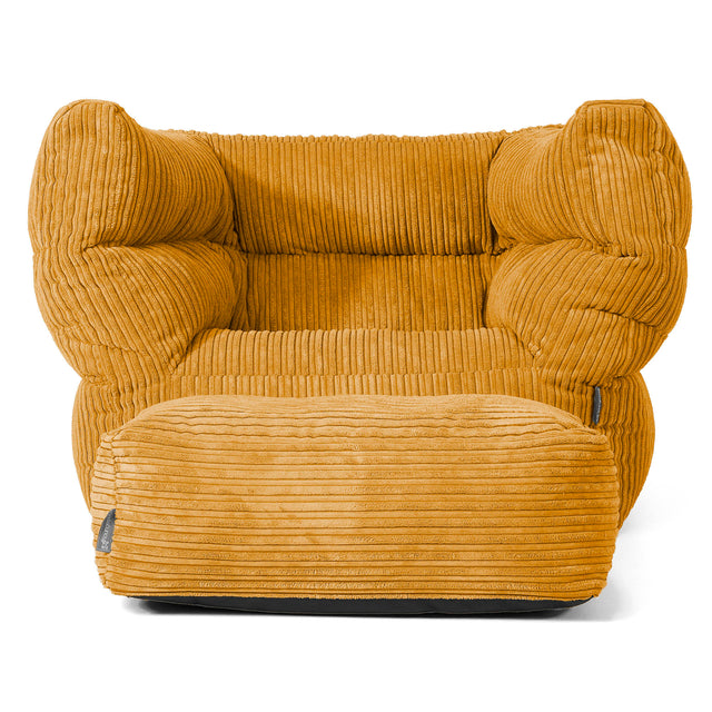 Albert Puff Sillón 2.0 - Pana Clásica Miel Dorada 02