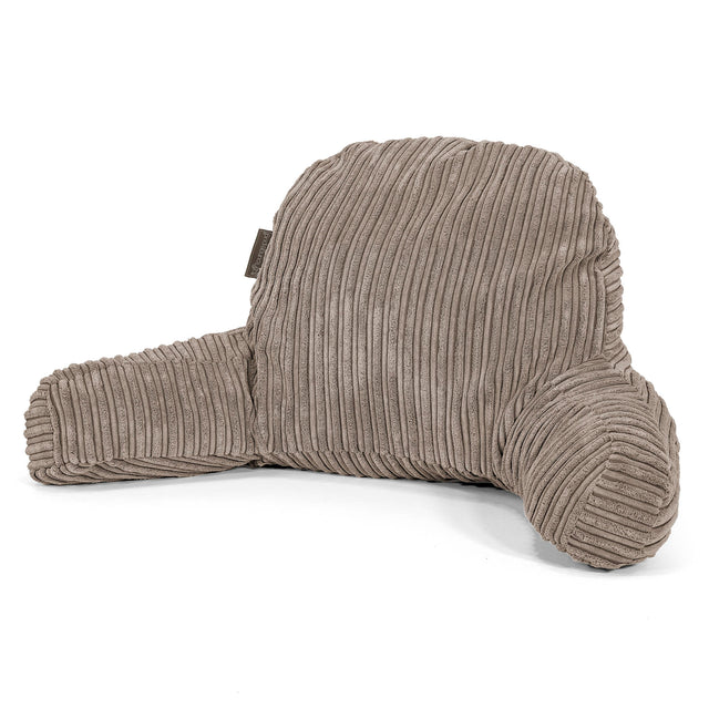 Almohada de Lectura de Alto Soporte - Pana Clásica Marrón empolvado 01